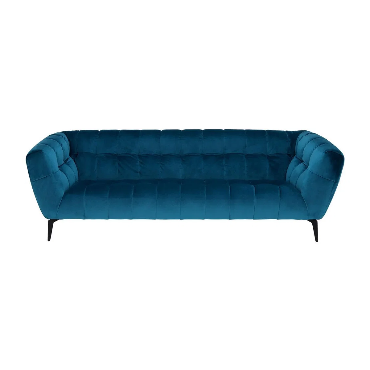 3 Seater Sofa - Teal Velvet - W237 x D95 x H76cm - Barker and Stonehouse – image 1