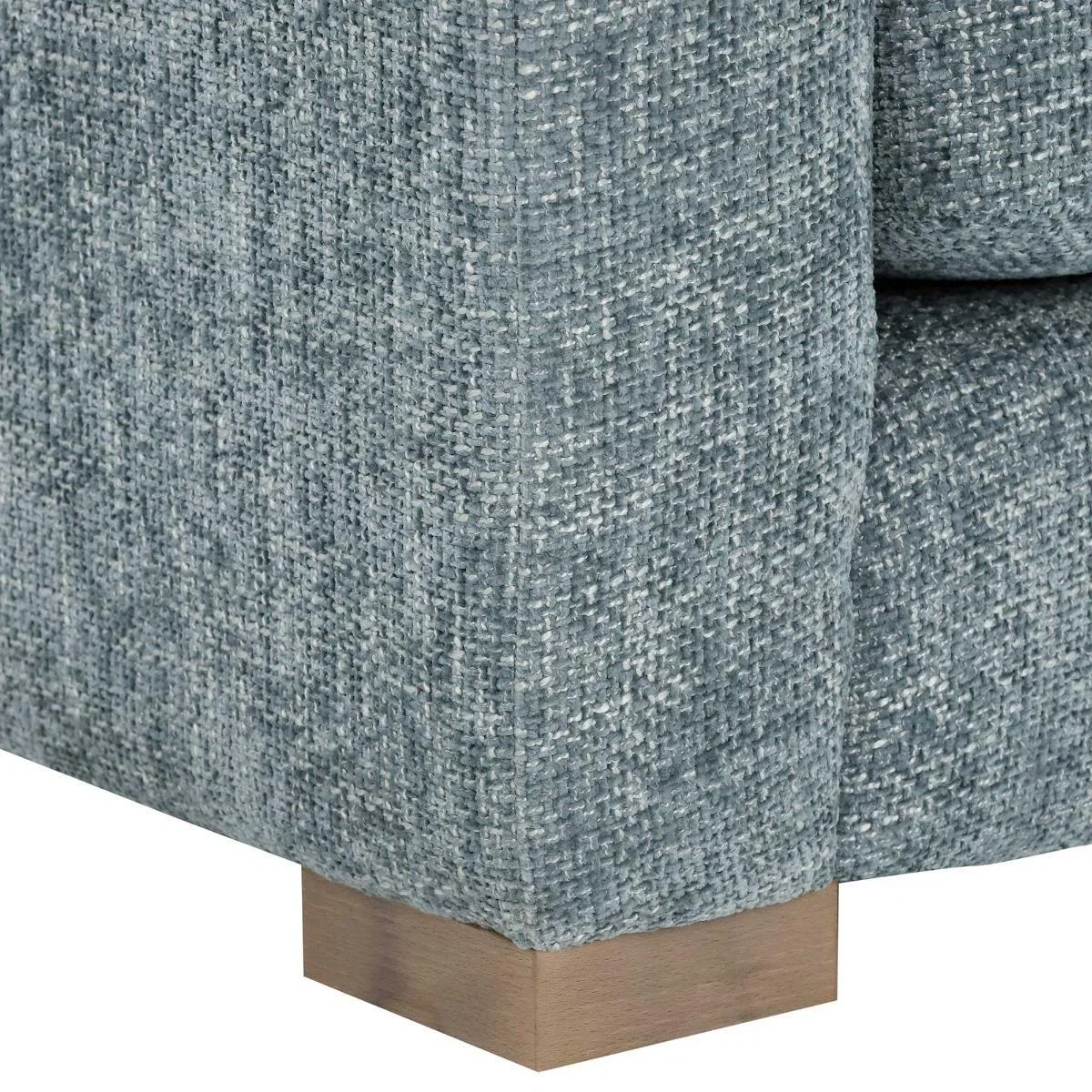 Fontella Large 3 Seater Fabric Sofa - Grey/Blue - W225 x D107 x H83cm - Barker & Stonehouse – image 3