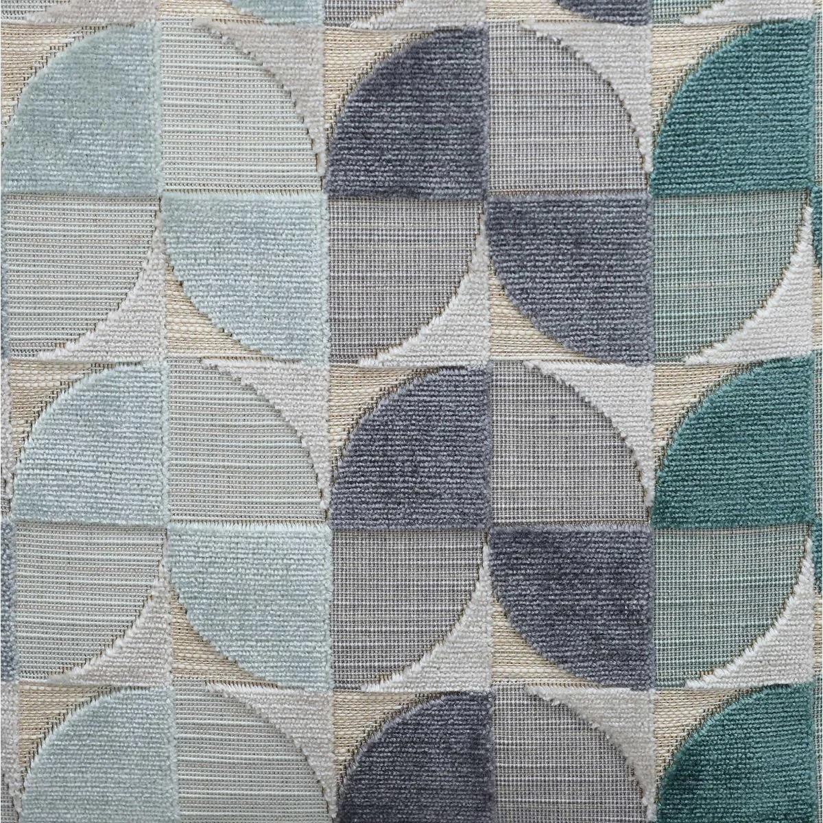 Fontella Large 3 Seater Fabric Sofa - Grey/Blue - W225 x D107 x H83cm - Barker & Stonehouse – image 4