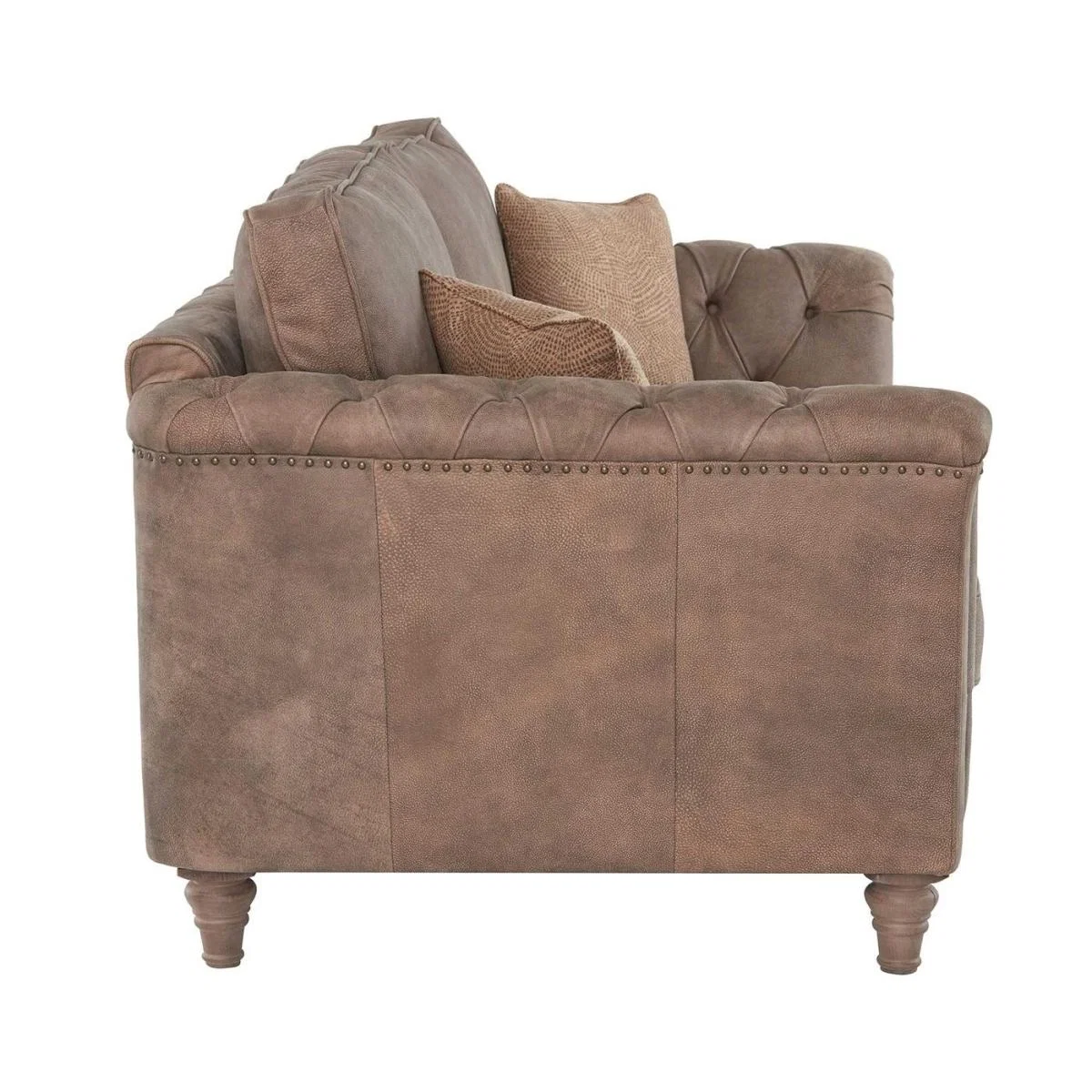 Darwin Large Leather 3 Seater Sofa, Brown | Barker & Stonehouse – image 3