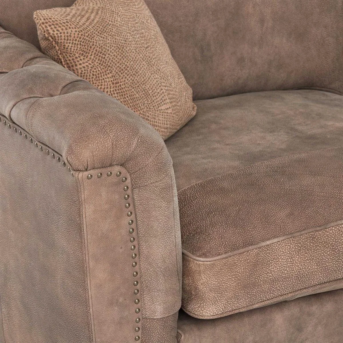 Darwin Large Leather 3 Seater Sofa, Brown | Barker & Stonehouse – image 5