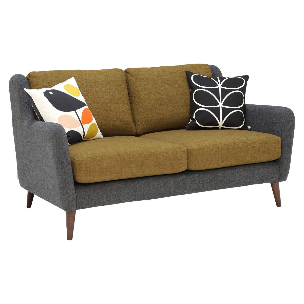 Orla Kiely Fern Small 3 Seater Sofa, Blue Fabric | Barker & Stonehouse – image 3