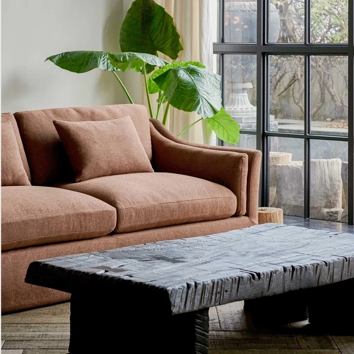 Rubus 3 Seater Sofa Brown Fabric | Barker & Stonehouse – image 2