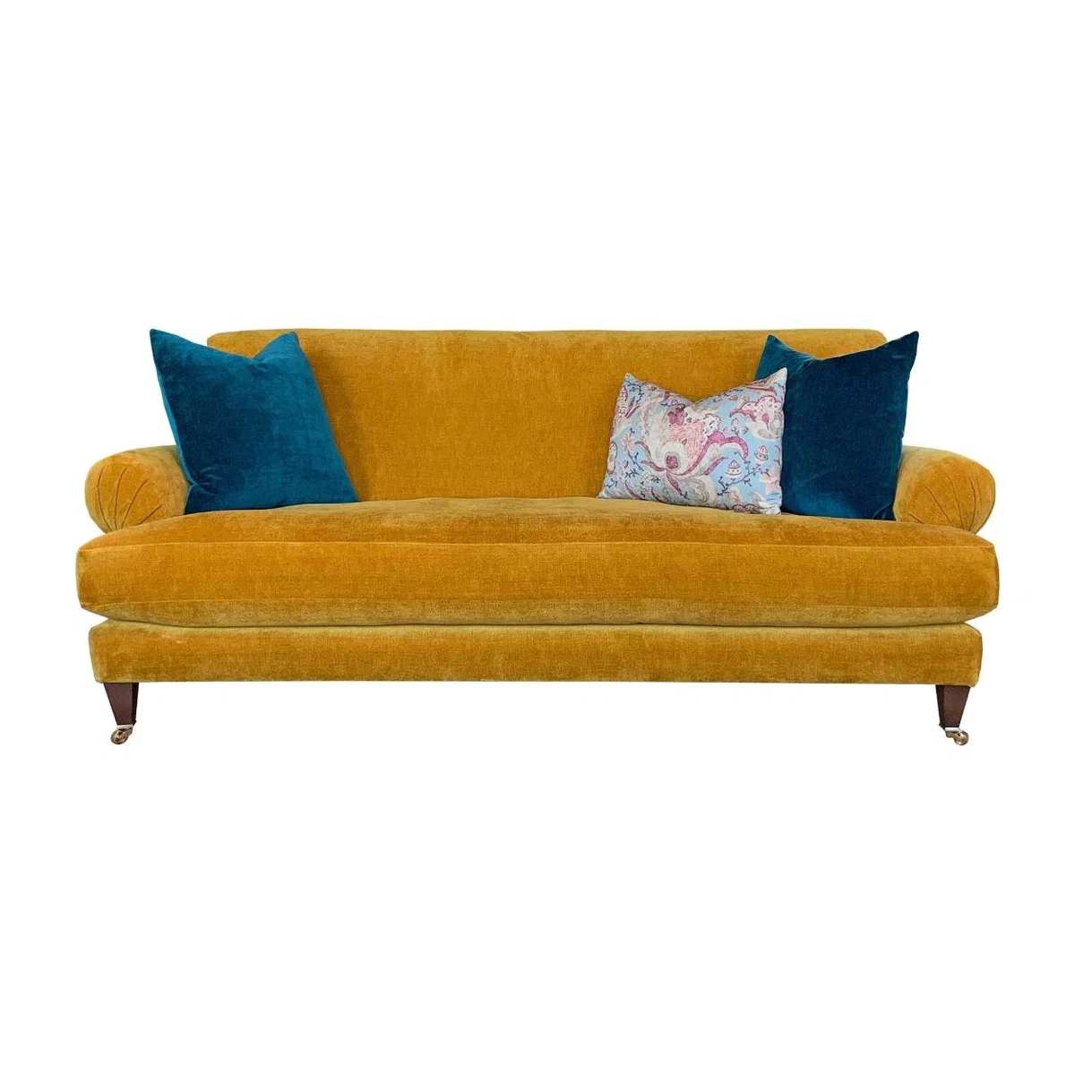 Drew Pritchard Durant 3 Seater Sofa, Blue Fabric | Barker & Stonehouse – image 1