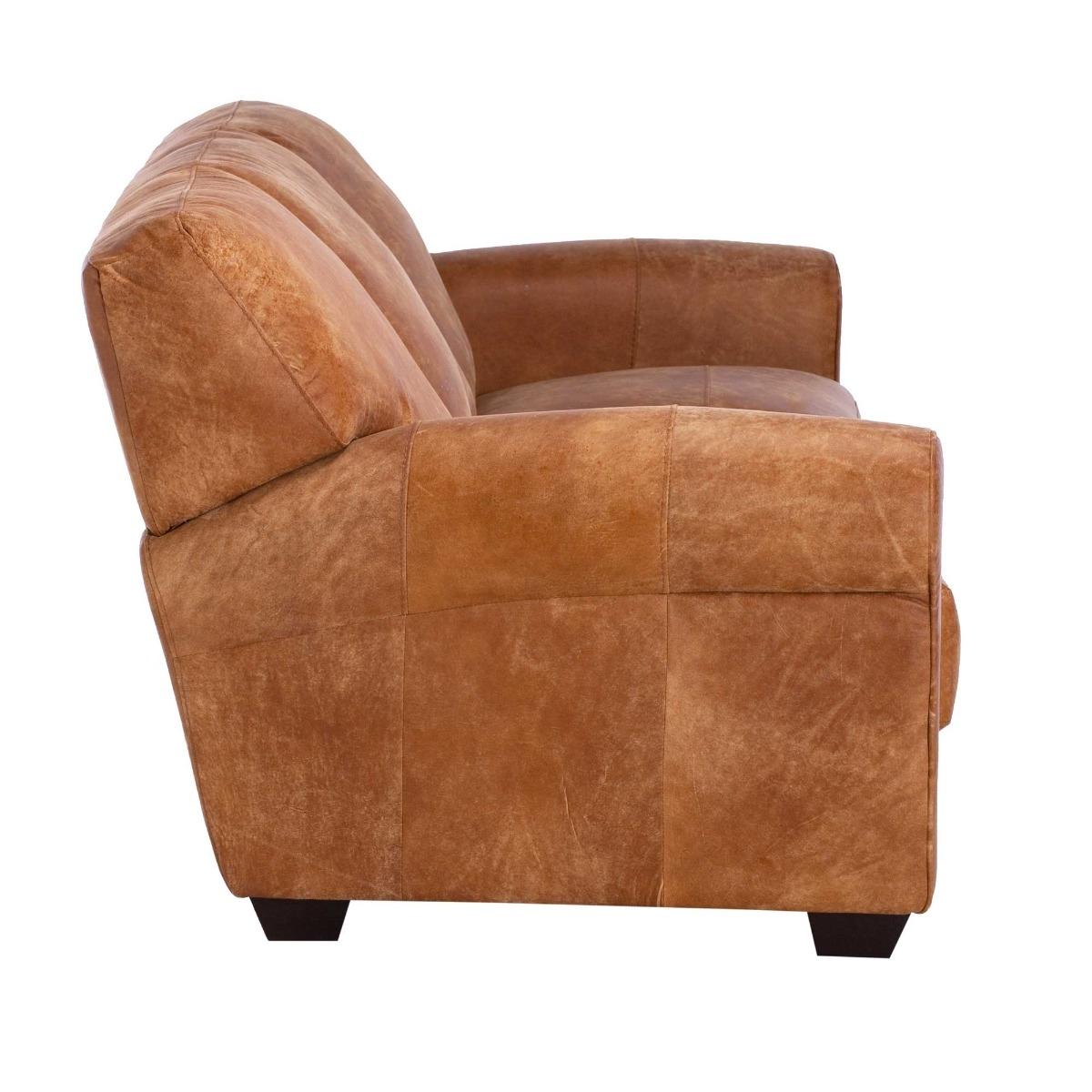Houston 3 Seater Sofa, Brown Leather | Barker & Stonehouse – image 4