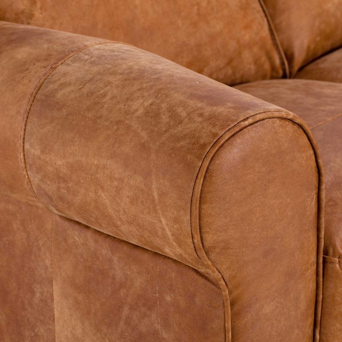 Houston 3 Seater Sofa, Brown Leather | Barker & Stonehouse – image 7