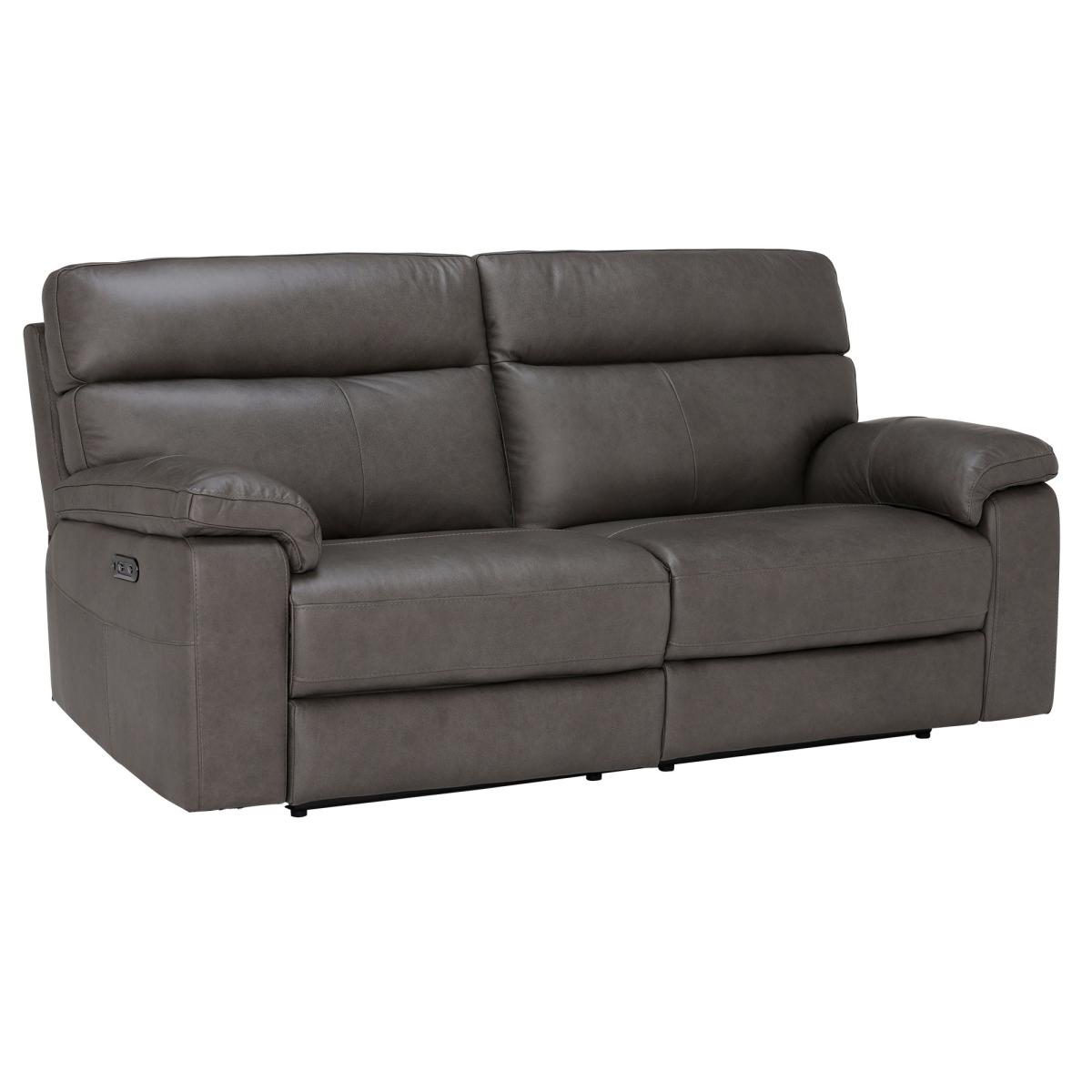 Clark 3 Seater Recliner Sofa With Power Motion Recliner Leather | Barker & Stonehouse – image 2