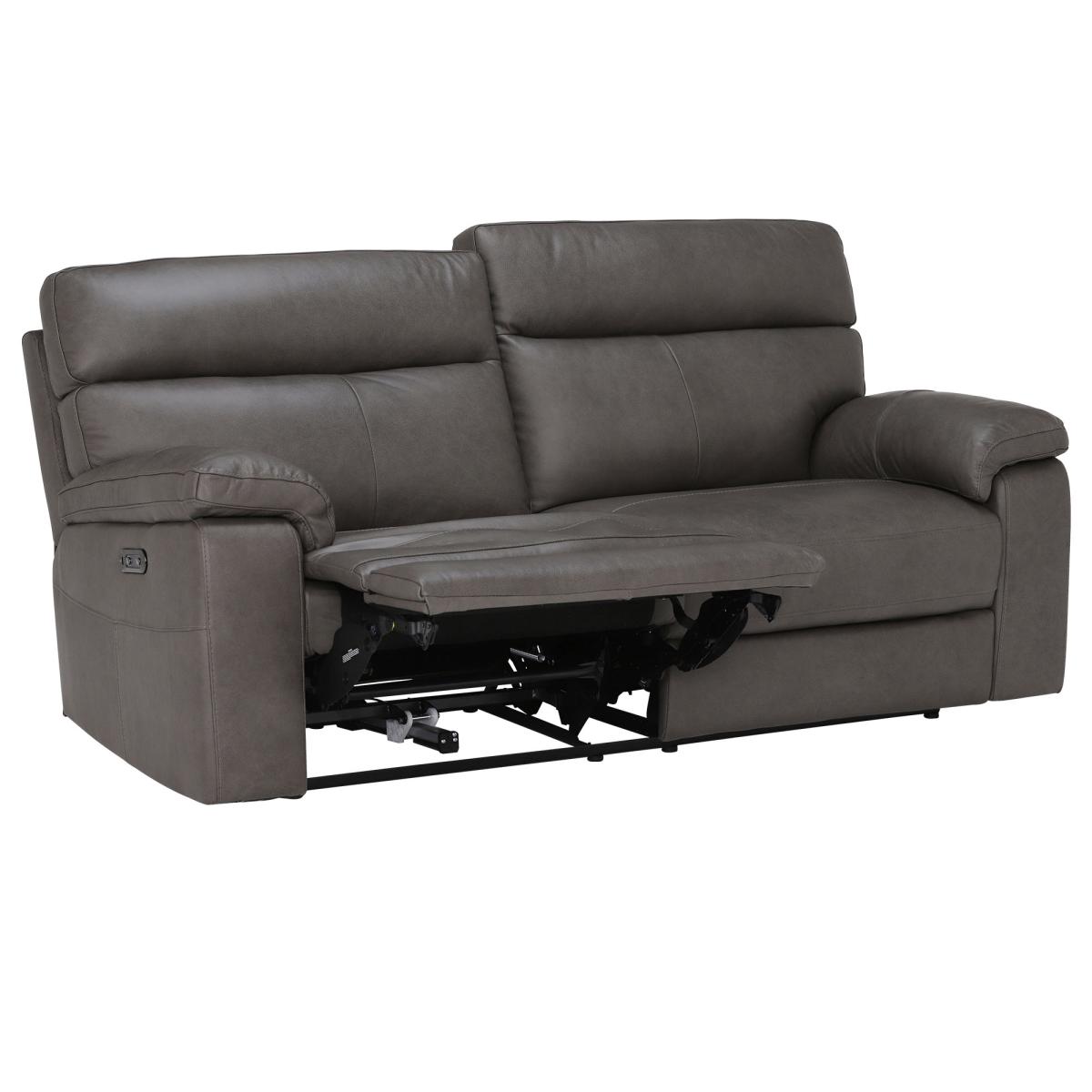 Clark 3 Seater Recliner Sofa With Power Motion Recliner Leather | Barker & Stonehouse – image 5