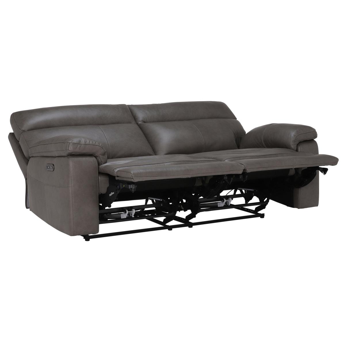 Clark 3 Seater Recliner Sofa With Power Motion Recliner Leather | Barker & Stonehouse – image 6