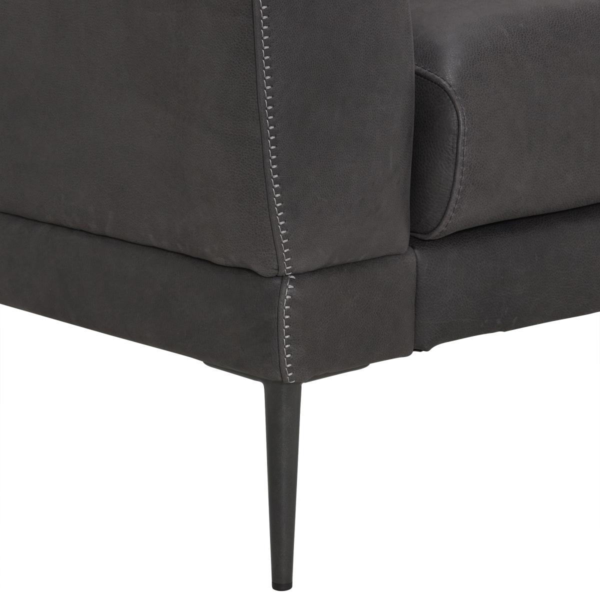 Tennessee 3 Seater Sofa, Grey Leather | Barker & Stonehouse – image 4