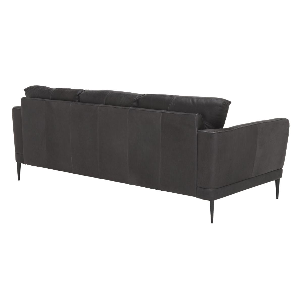 Tennessee 3 Seater Sofa, Grey Leather | Barker & Stonehouse – image 6