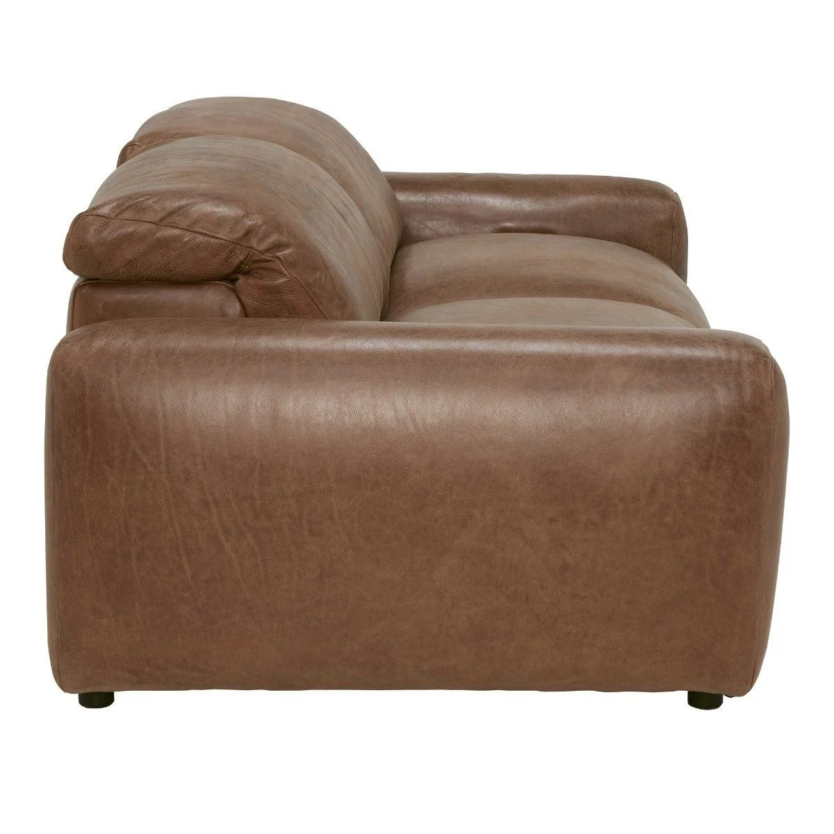 Timothy Oulton Pudgie Motion 3 Seater Sofa, Brown Leather | Barker & Stonehouse – image 12