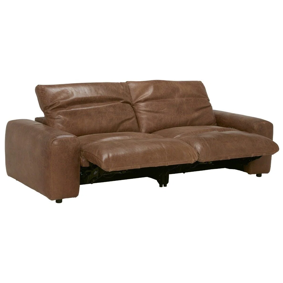 Timothy Oulton Pudgie Motion 3 Seater Sofa, Brown Leather | Barker & Stonehouse – image 6
