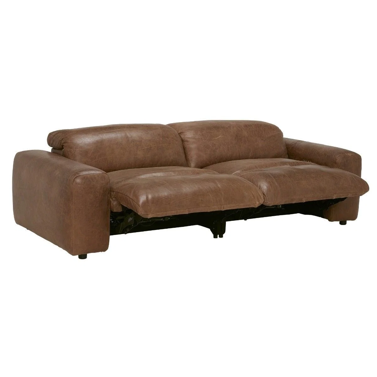 Timothy Oulton Pudgie Motion 3 Seater Sofa, Brown Leather | Barker & Stonehouse – image 7