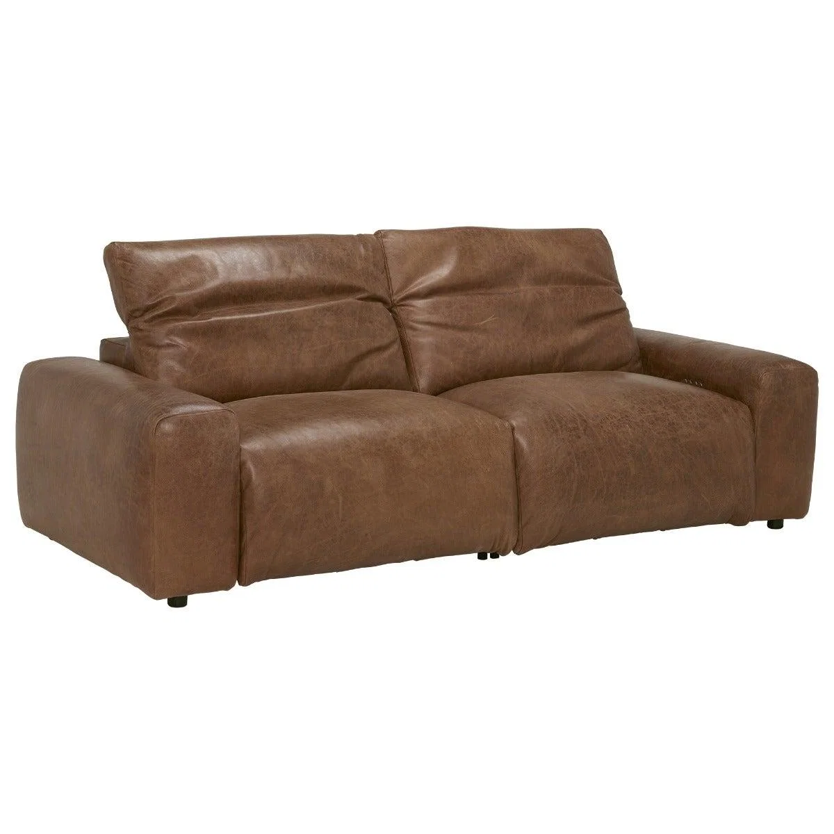Timothy Oulton Pudgie Motion 3 Seater Sofa, Brown Leather | Barker & Stonehouse – image 8