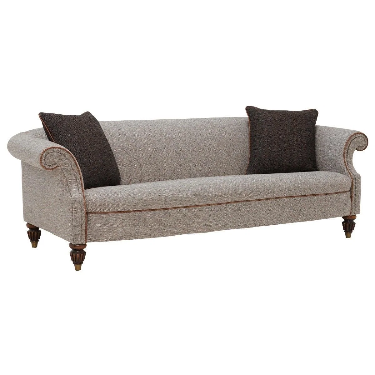 Tetrad Harris Tweed Bowmore Grand 3 Seater Sofa, Neutral Fabric | Barker & Stonehouse – image 2
