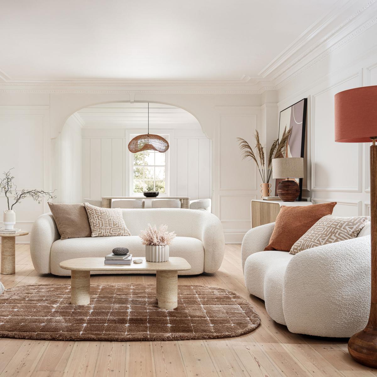 Pearl 3 Seater Sofa, Neutral | Barker & Stonehouse – image 2