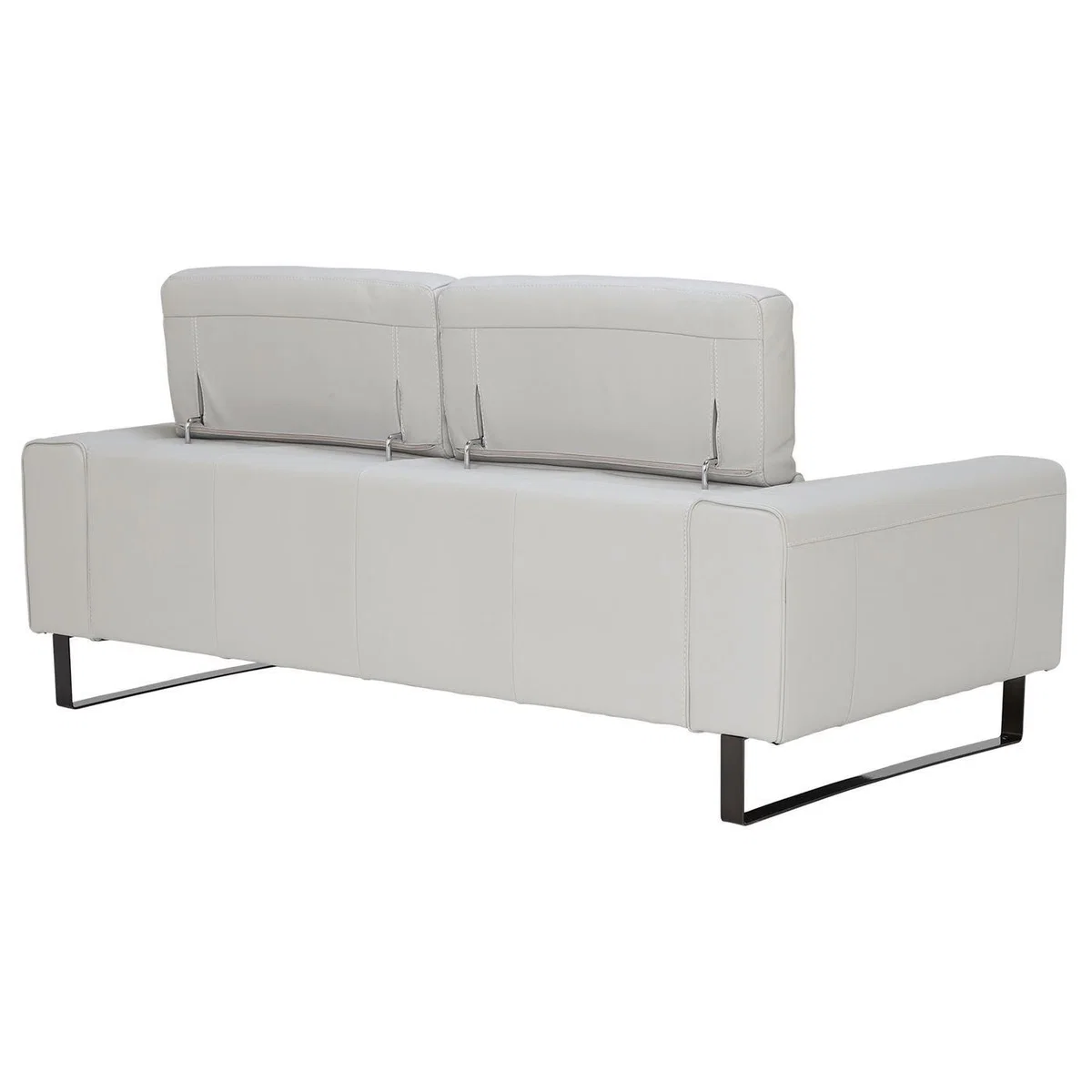 Milan 3 Seater Sofa, Grey Leather | Barker & Stonehouse – image 11