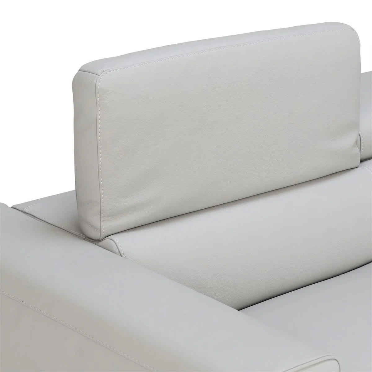 Milan 3 Seater Sofa, Grey Leather | Barker & Stonehouse – image 5