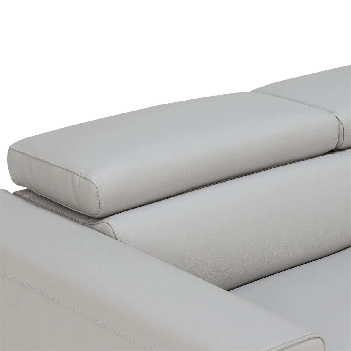 Milan 3 Seater Sofa, Grey Leather | Barker & Stonehouse – image 7
