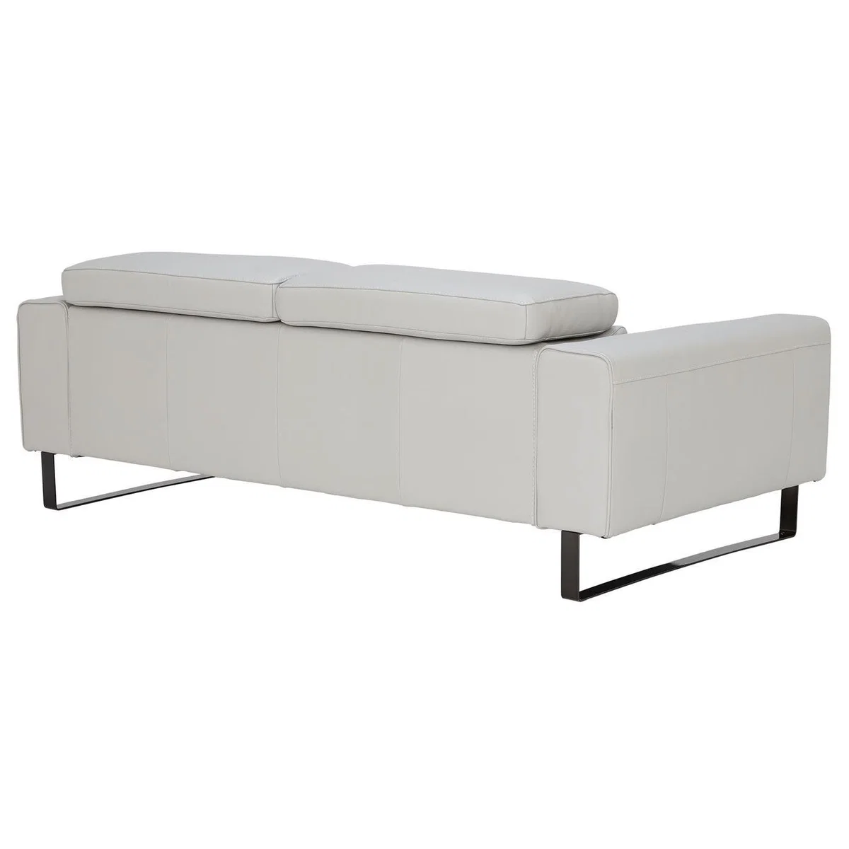 Milan 3 Seater Sofa, Grey Leather | Barker & Stonehouse – image 10