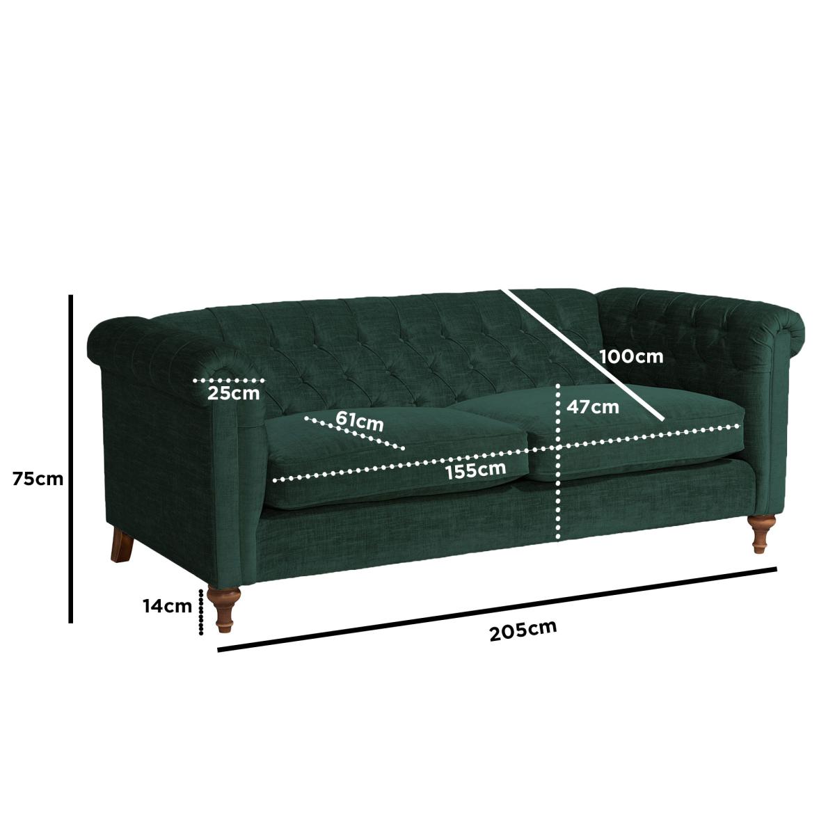 Charlton 3 Seater Sofa Fabric | Barker & Stonehouse – image 7