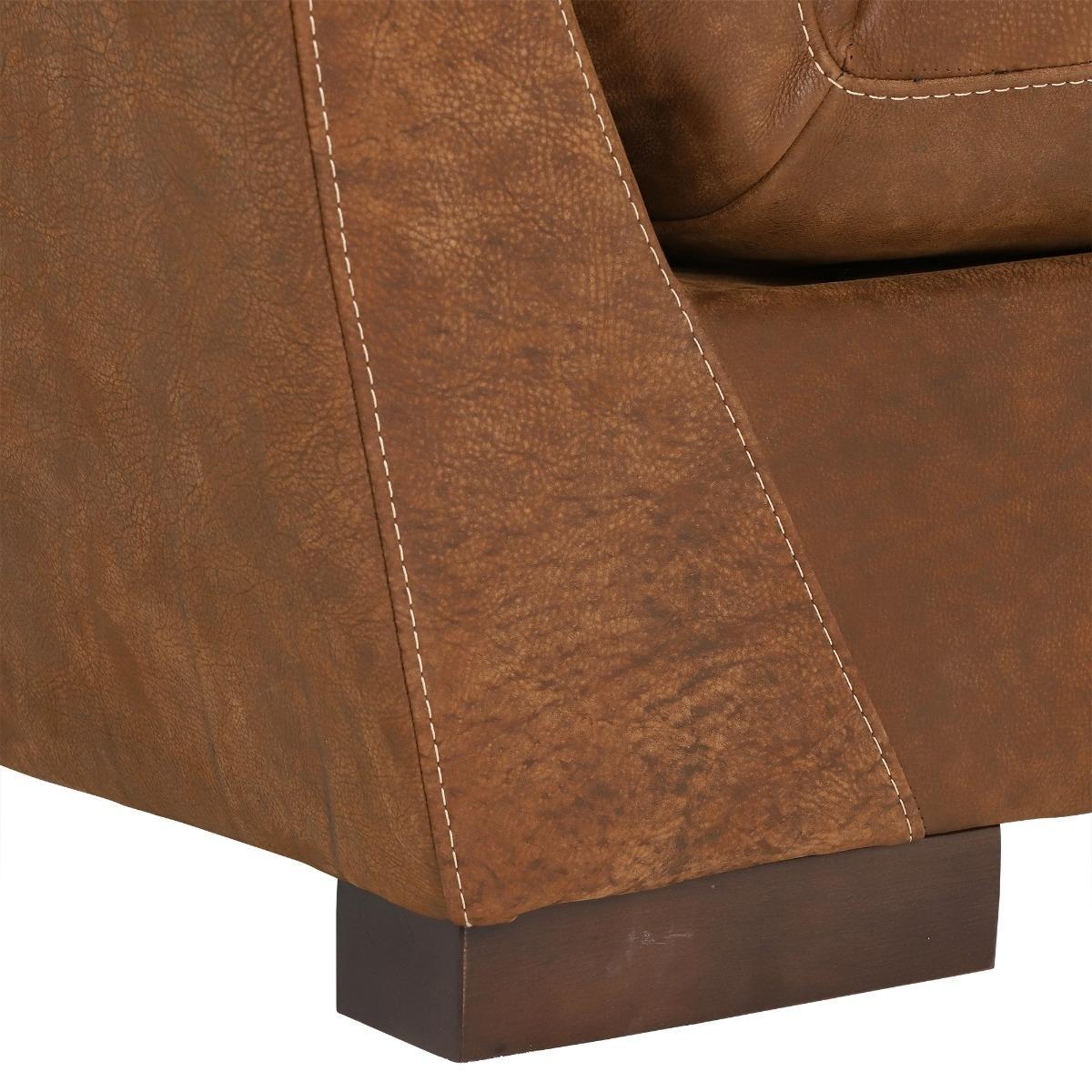 New Marnie 100% Leather 3 Seater Sofa - Brown - W239 x D105 x H88cm - Barker &amp; Stonehouse – image 4