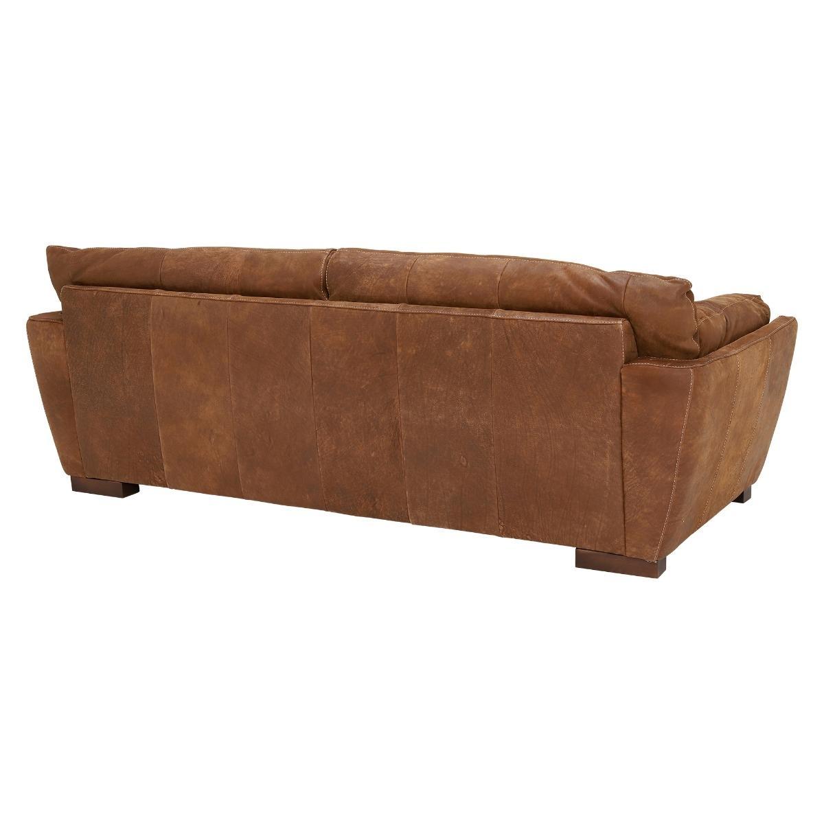 New Marnie 100% Leather 3 Seater Sofa - Brown - W239 x D105 x H88cm - Barker &amp; Stonehouse – image 5