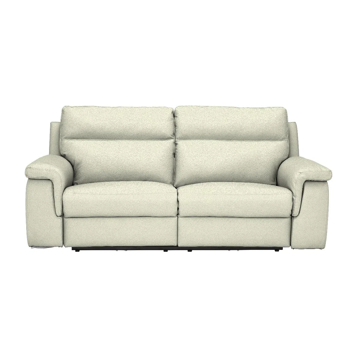 Fulton 3 Seater Sofa With 2 Electric Recliners, White | Barker & Stonehouse – image 1