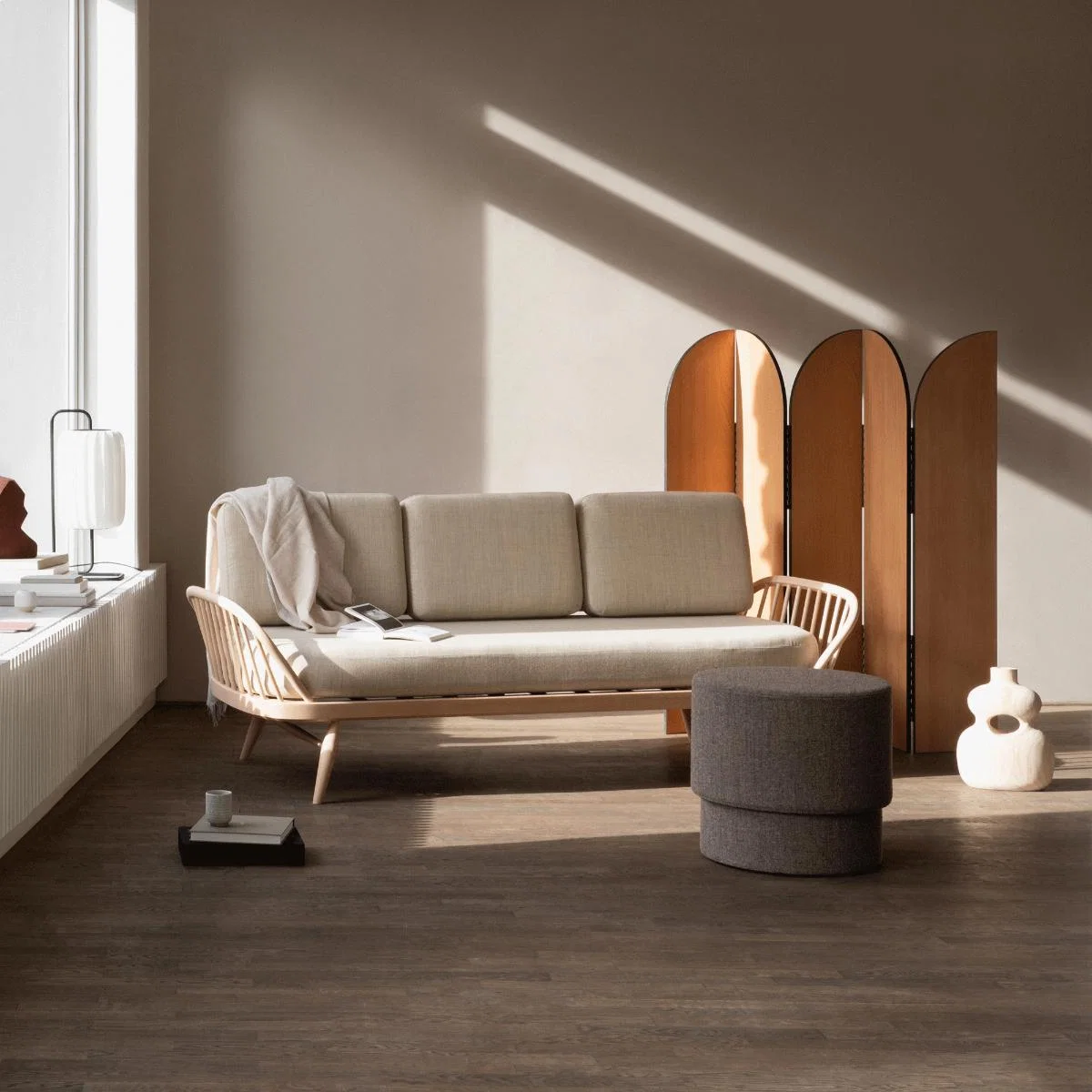 L.Ercolani Studio Couch, Neutral Ash Wood | Barker & Stonehouse – image 2