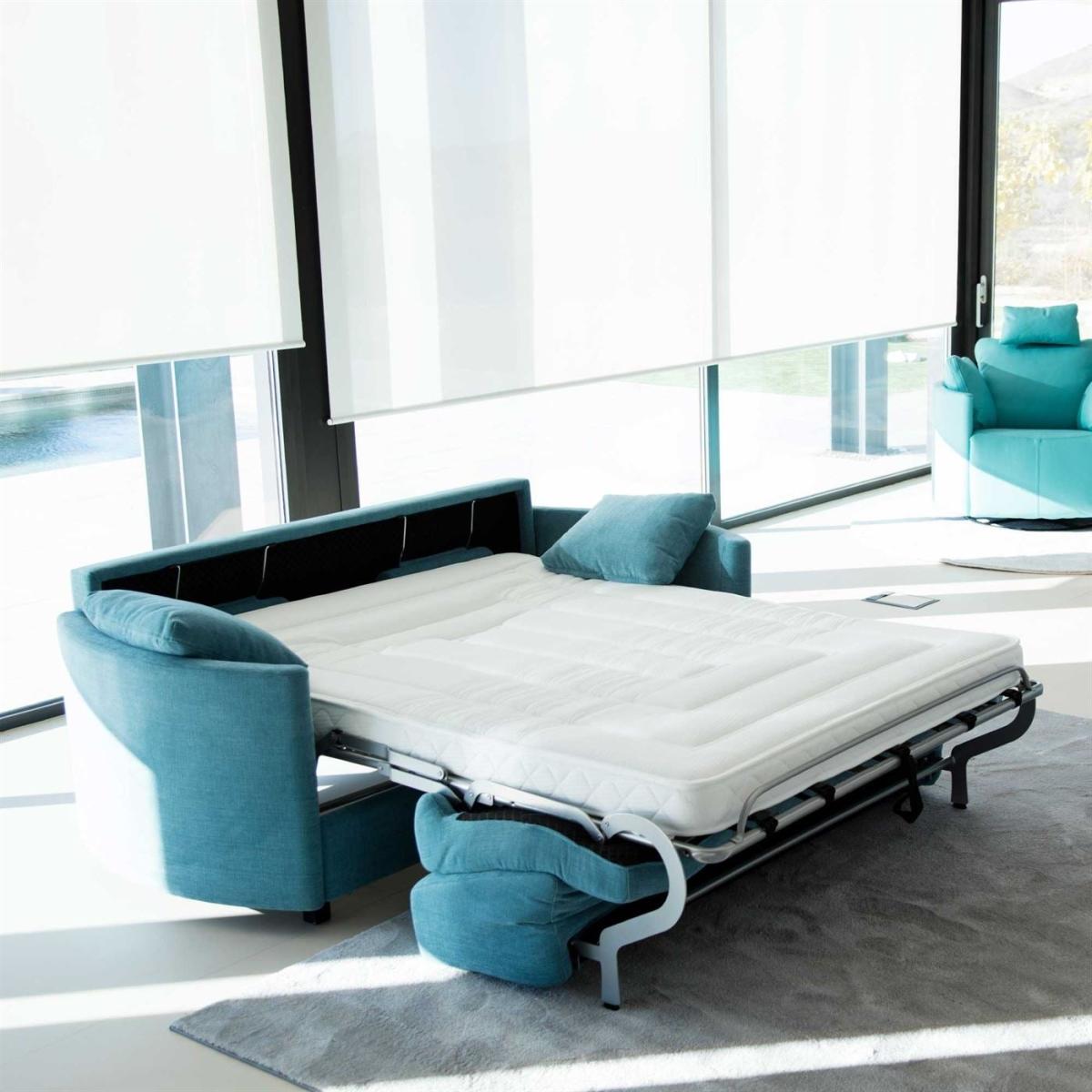 Varo 3 Seater Sofabed, Blue Fabric | Barker & Stonehouse – image 3