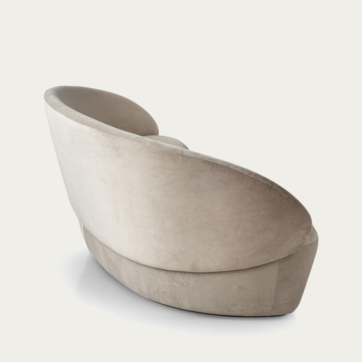 Beige Naïve Sofa Velvet Textum Avelina - 3 Seater – image 4