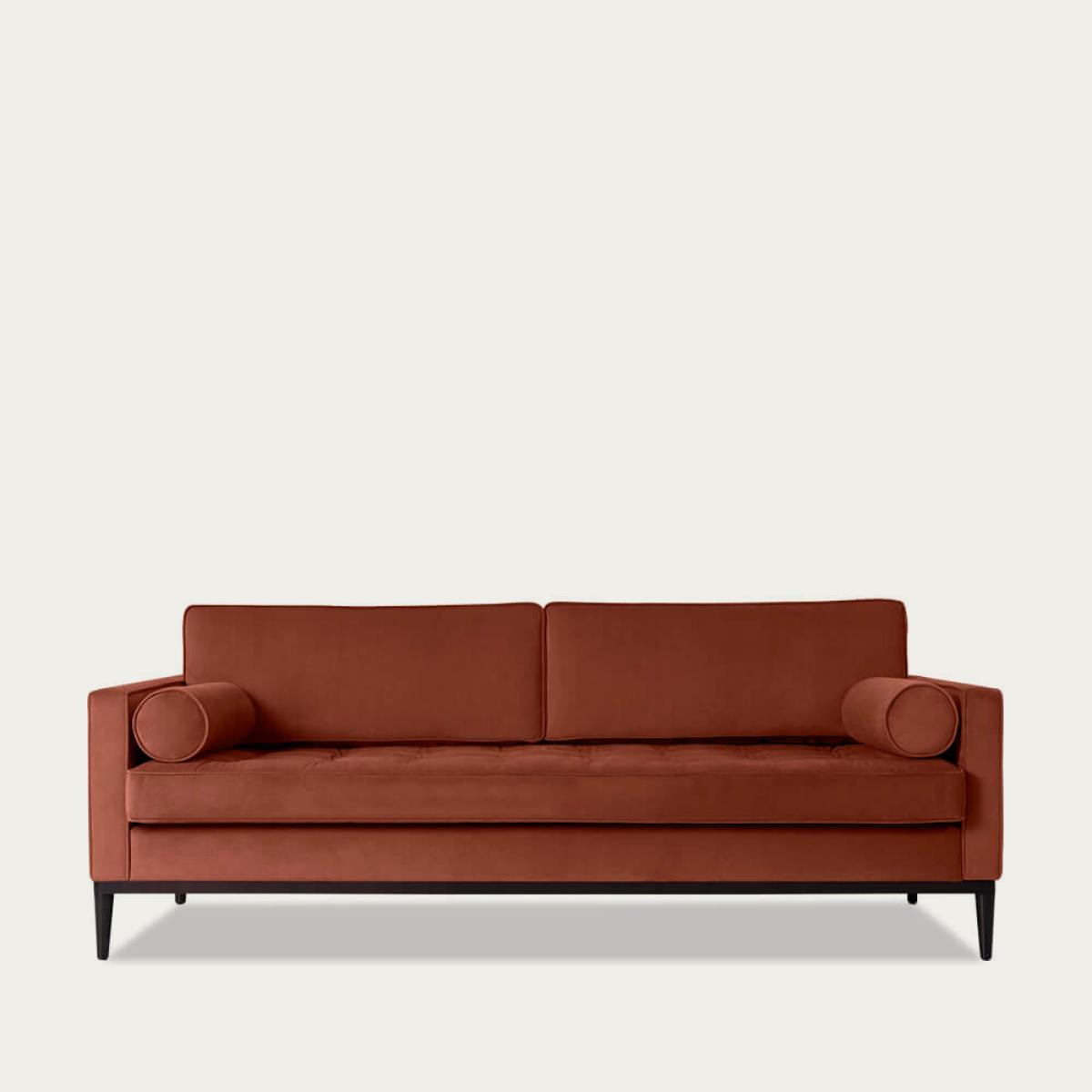 Brick Model 02 Velvet 3 Seater Sofa