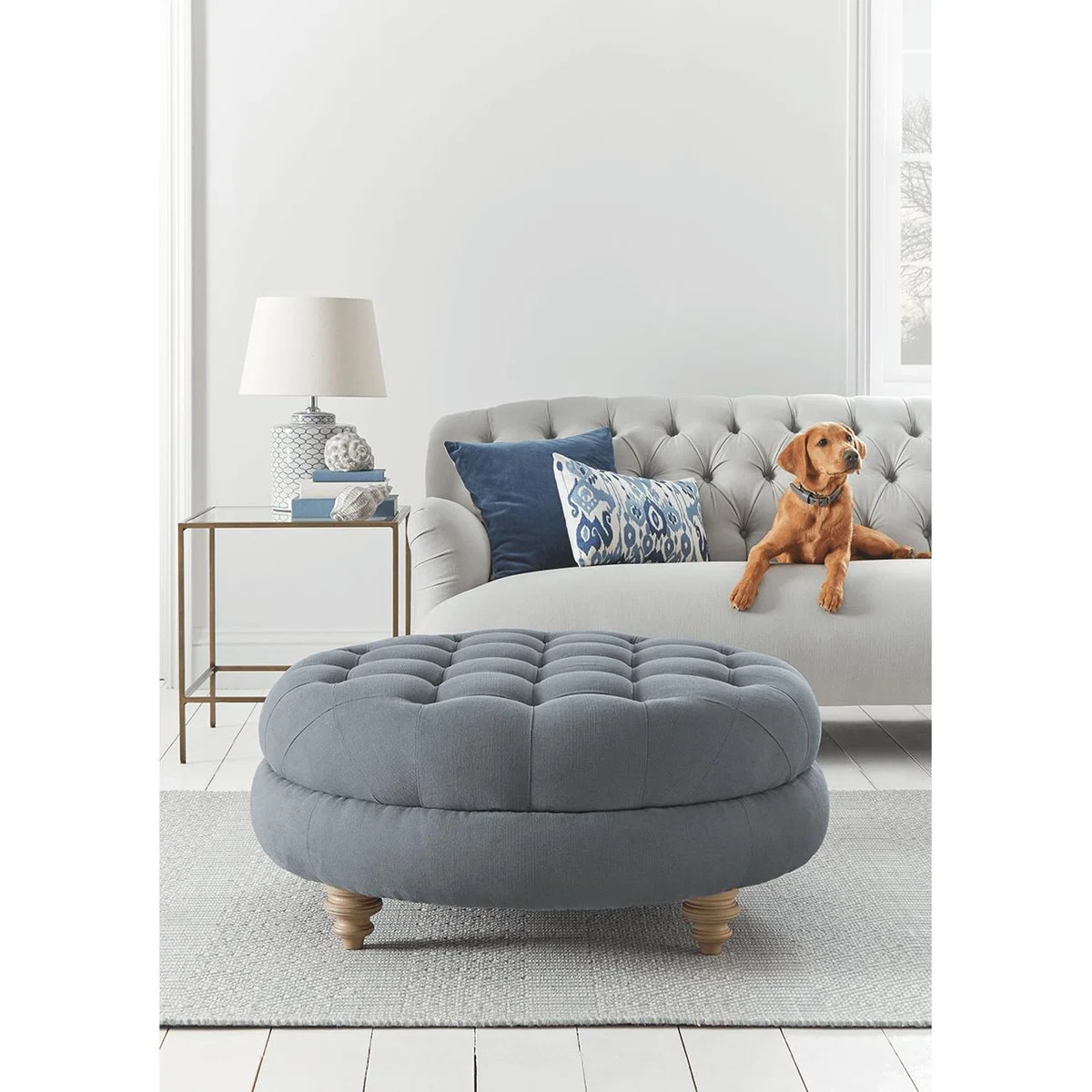 Margeaux Three Seater Sofa - Flint Linen Cotton Blend – image 2