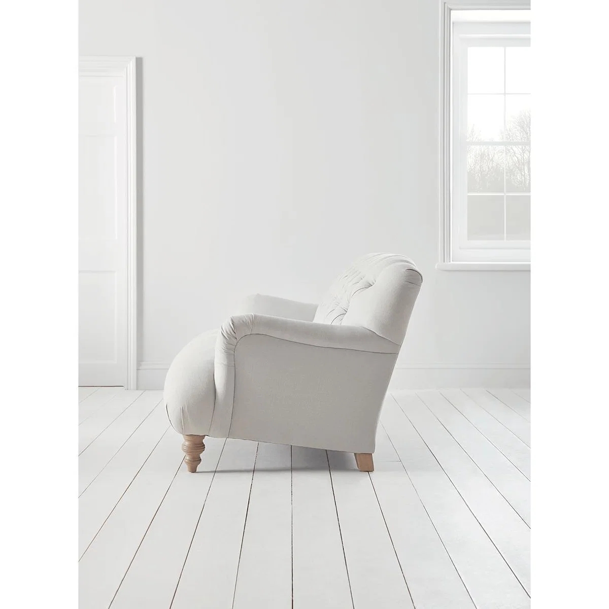 Margeaux Three Seater Sofa - Flint Linen Cotton Blend – image 3