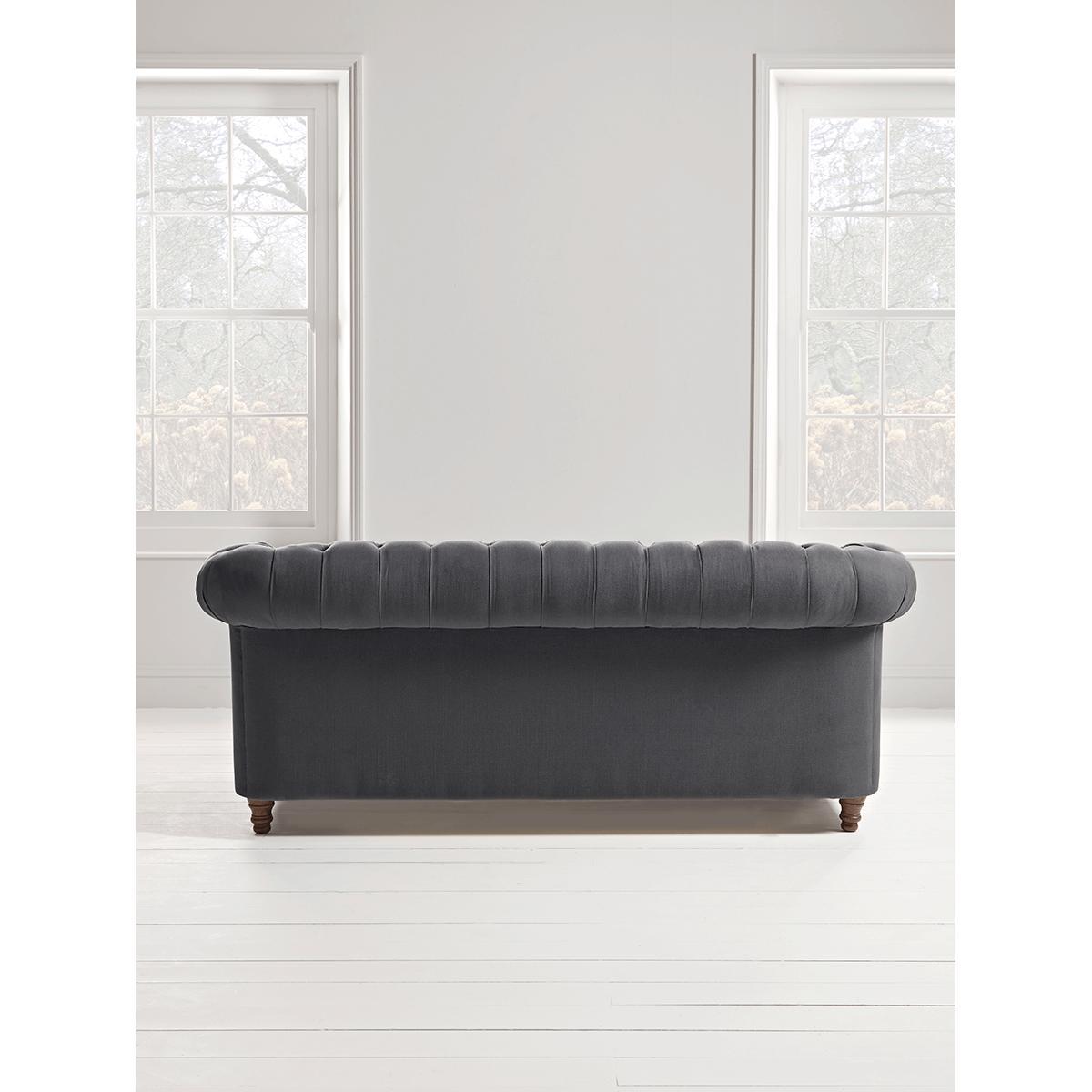 Layla Three Seater Sofa - French Blue Linen Cotton Blend – image 6
