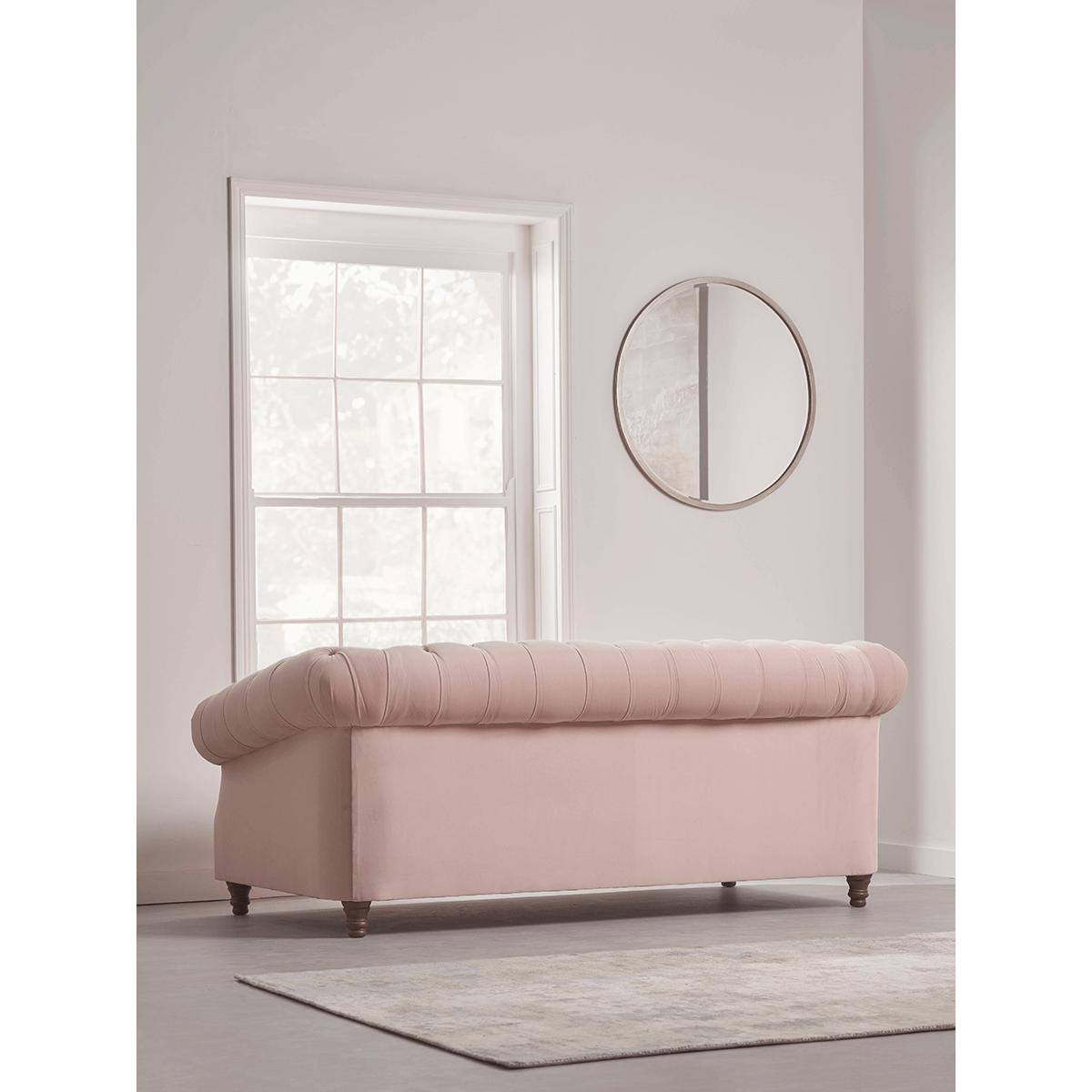 Layla Three Seater Sofa - French Blue Linen Cotton Blend – image 10