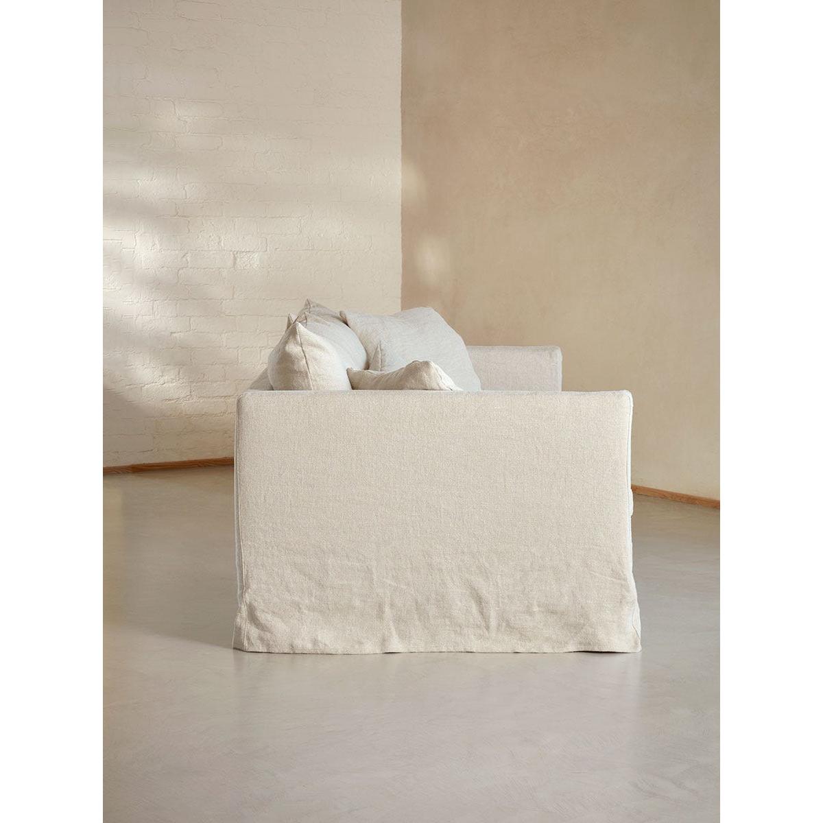 Emilia Linen Three Seater Sofa – image 2