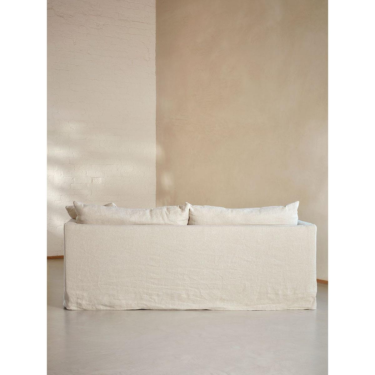 Emilia Linen Three Seater Sofa – image 3