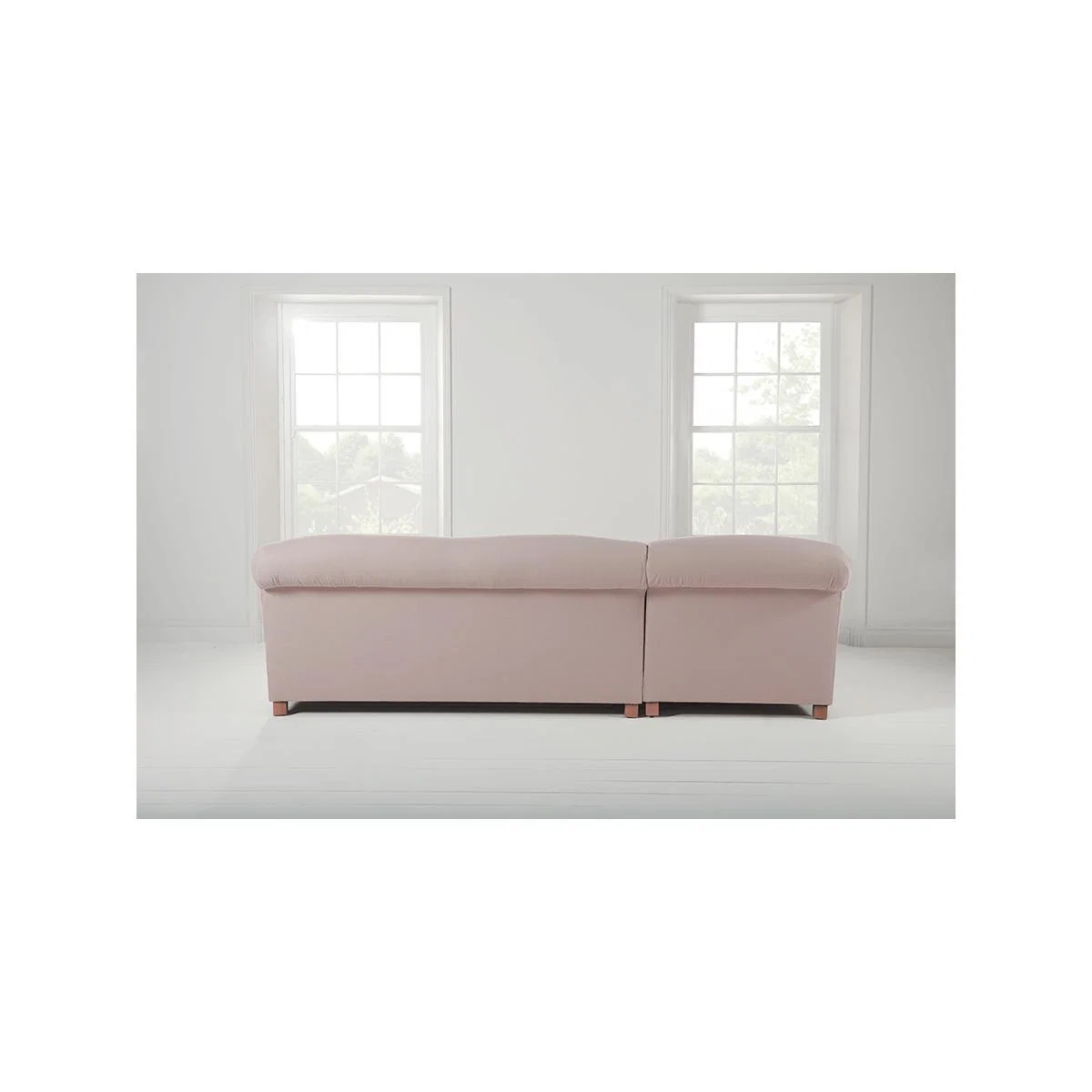 Cosy Grand Chaise Sofa Mid Blue Velvet - Right Hand Facing – image 7