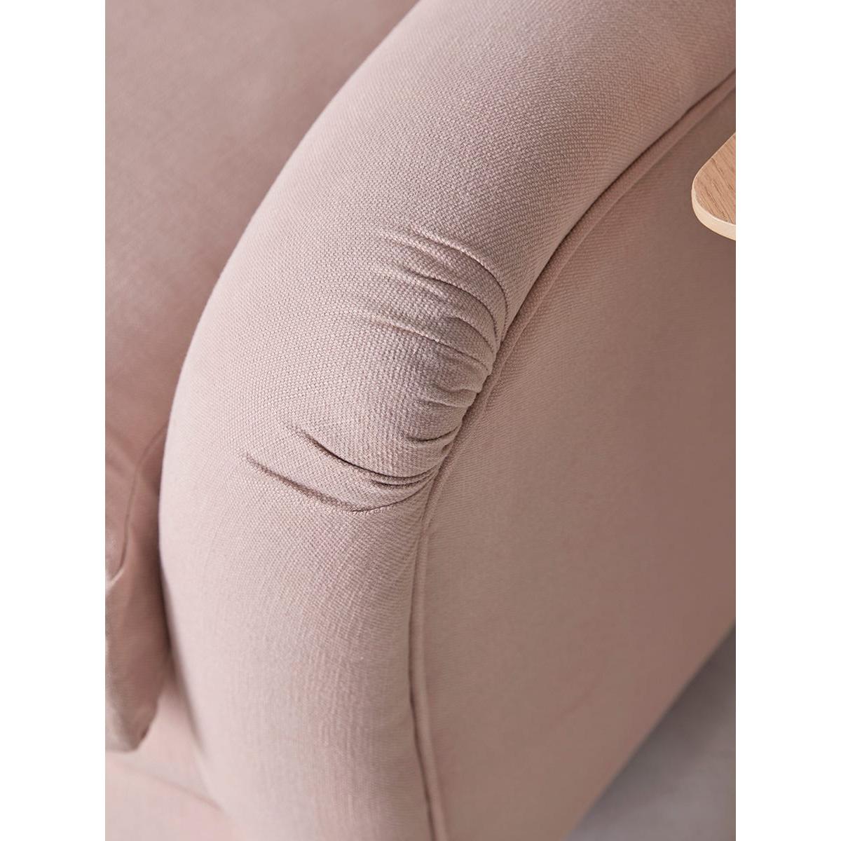 Ribe Three Seater Sofa - Blush Velvet – image 2