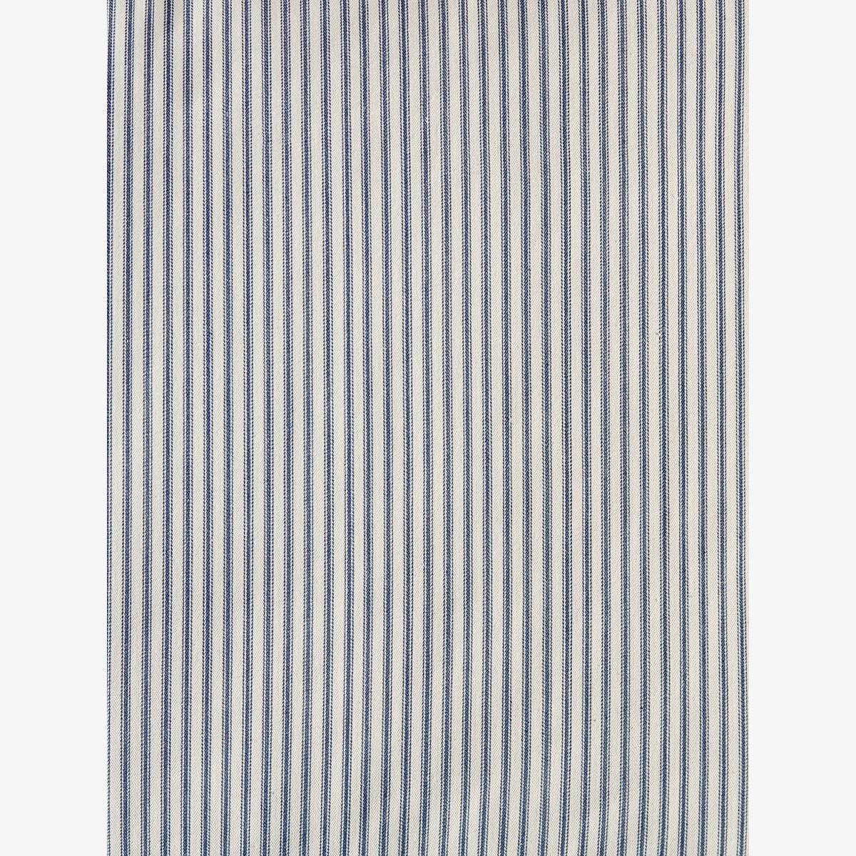 Salla Three Seater Sofa – French Blue Cotton Stripe