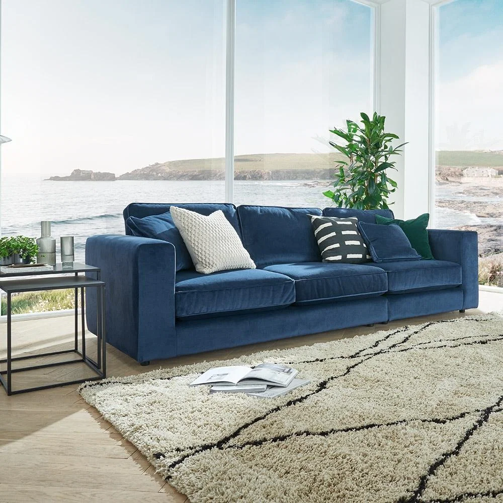 Nimbus Modular 3 Seater Sofa - Velvet Dark Grey – image 1