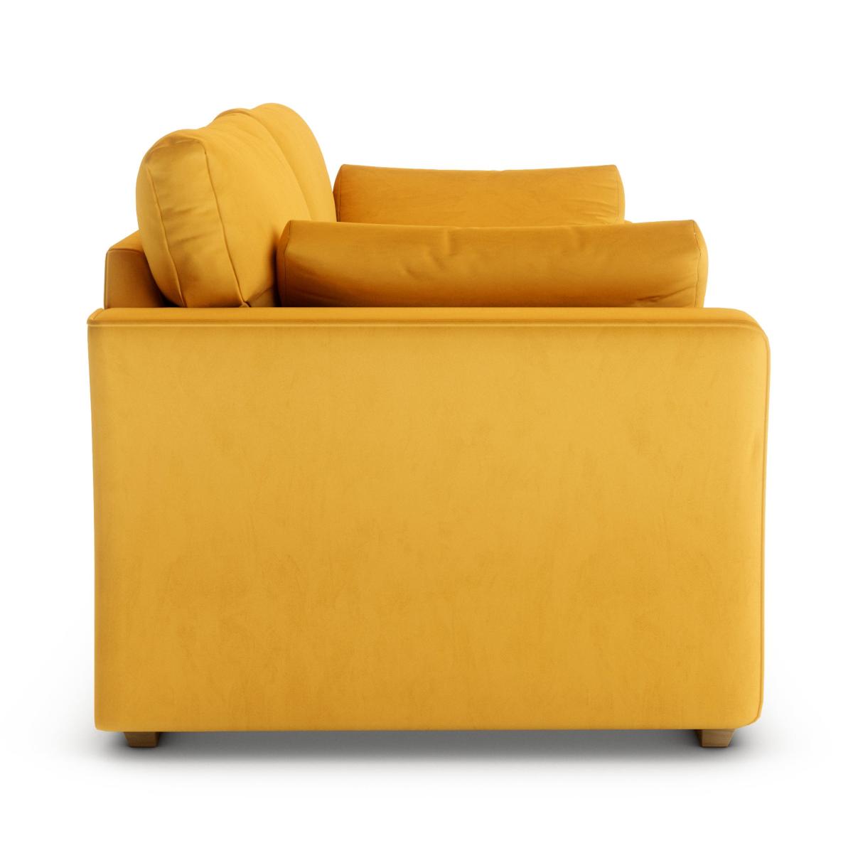 Blakeney Luxury Velvet 3 Seater Sofa Luxury Velvet Old Gold – image 4