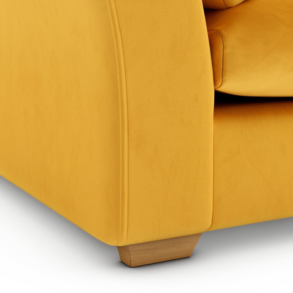 Blakeney Luxury Velvet 3 Seater Sofa Luxury Velvet Old Gold – image 6