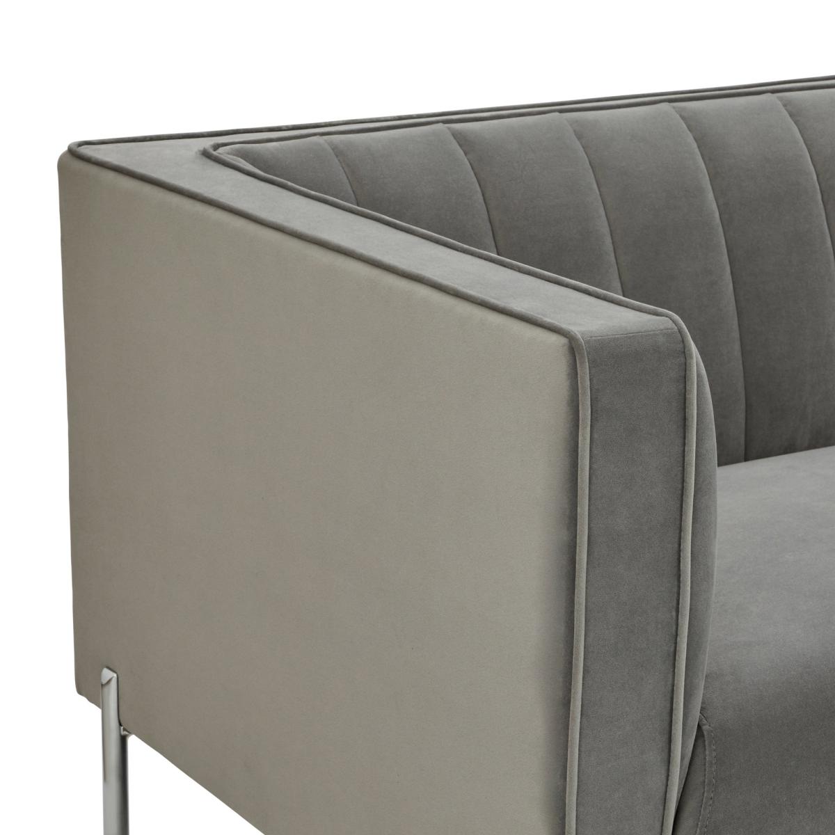 Bellamy Luxe Velvet 3 Seater Sofa Sage (Green) – image 11