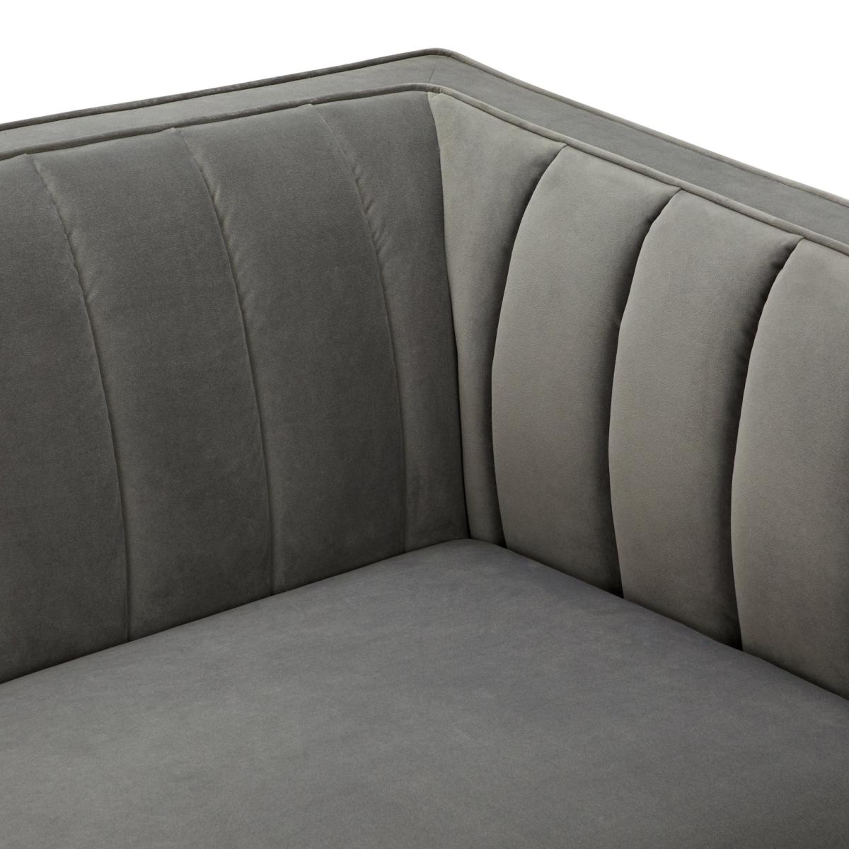 Bellamy Luxe Velvet 3 Seater Sofa Sage (Green) – image 12