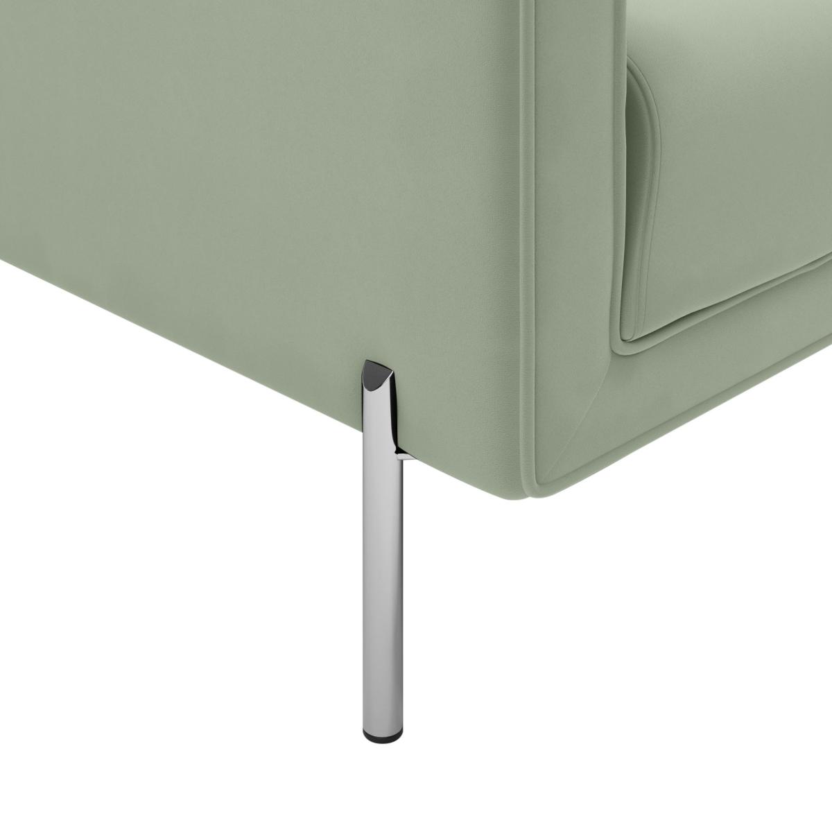 Bellamy Luxe Velvet 3 Seater Sofa Sage (Green) – image 6