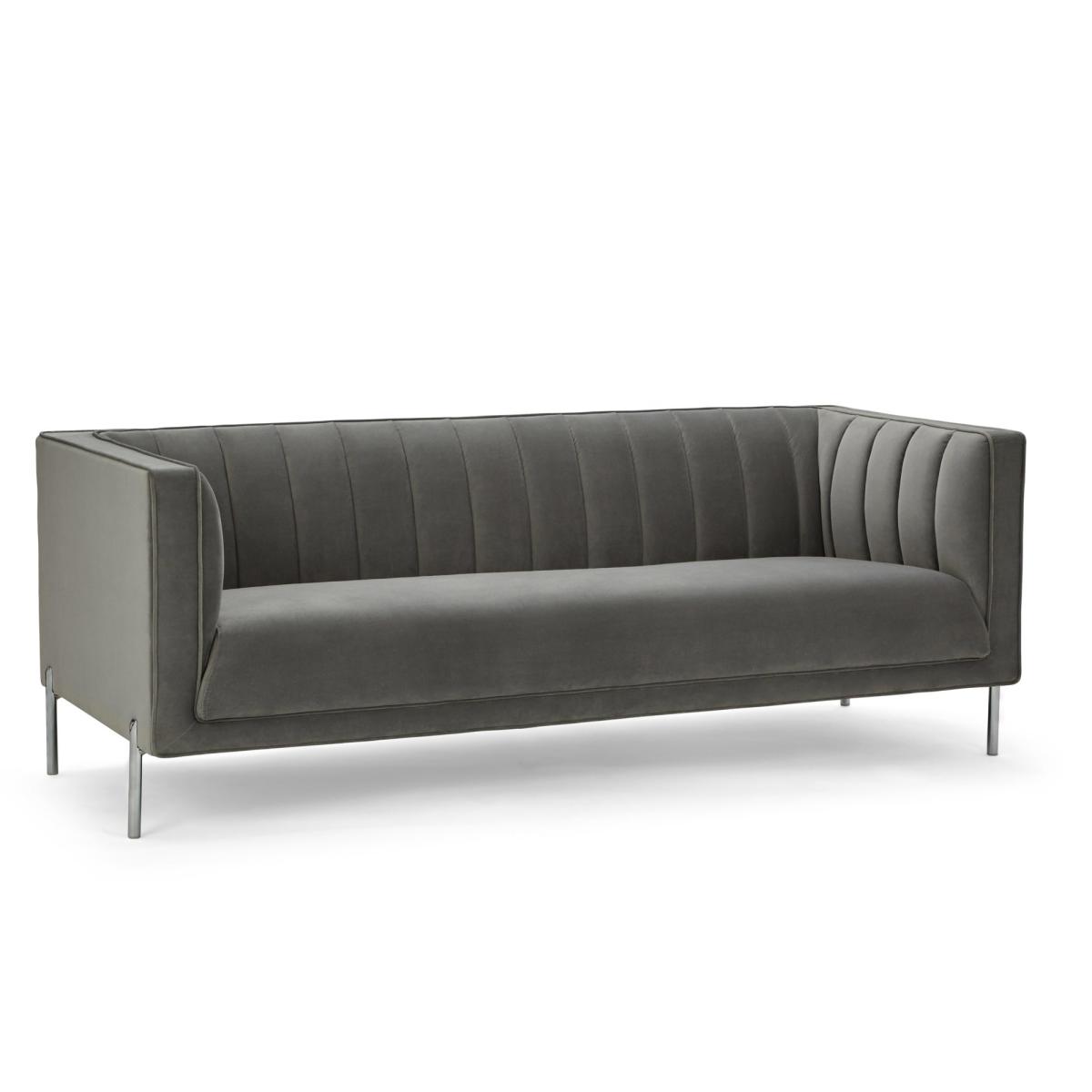 Bellamy Luxe Velvet 3 Seater Sofa Sage (Green) – image 8