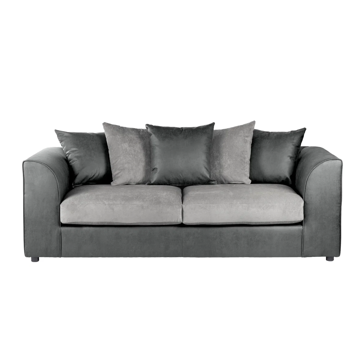 Blake Fabric Combo 3 Seater Sofa Grey – image 2